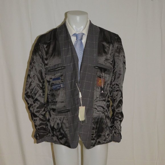 Domenico Vacca Super 130 Two Button Blazer 42R NWT - Picture 10 of 13